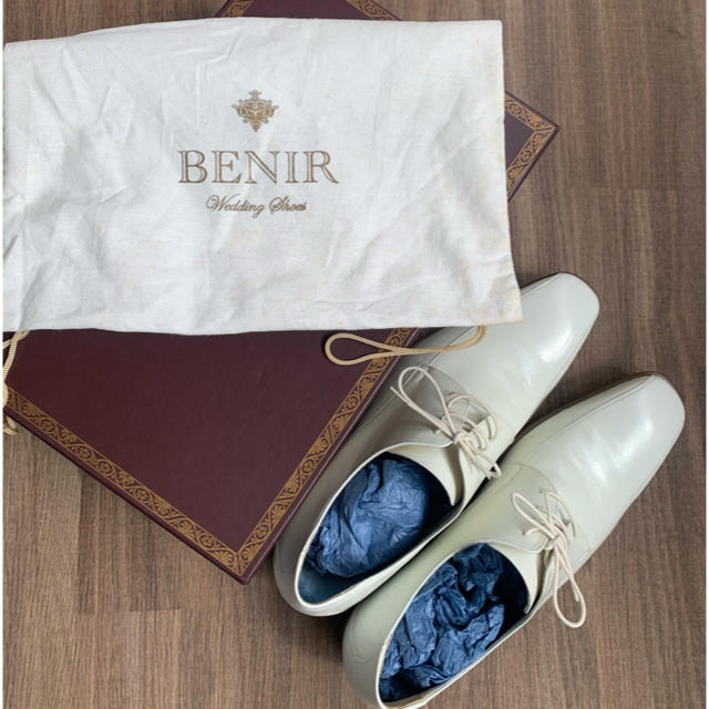 BENIR メンズウエディングシューズ　26.5cm ヒール6cm