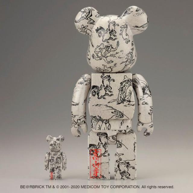 MEDICOM TOY(メディコムトイ)の5セット★BE@RBRICK★鳥獣人物戯画 100＆400% 新品 ベアブリック エンタメ/ホビーのフィギュア(その他)の商品写真