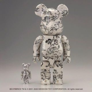 メディコムトイ(MEDICOM TOY)の5セット★BE@RBRICK★鳥獣人物戯画 100＆400% 新品 ベアブリック(その他)