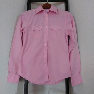 ブルックスブラザース(Brooks Brothers)のブルックスブラザーズ　綿100%　ピンクシャツ(シャツ/ブラウス(長袖/七分))