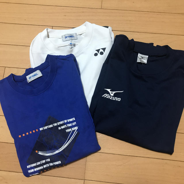 YONEX(ヨネックス)のMIZUNO ミズノ Tシャツ　ヨネックス　3セット　Sサイズ スポーツ/アウトドアのスポーツ/アウトドア その他(その他)の商品写真