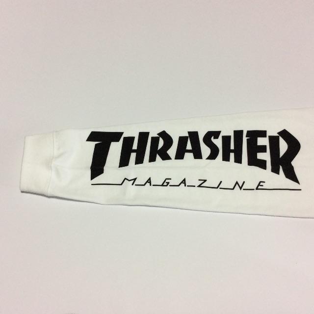 THRASHER(スラッシャー)のTHRASHER ロンTシャツホワイト Lサイズ スラッシャー スケボー メンズのトップス(Tシャツ/カットソー(七分/長袖))の商品写真