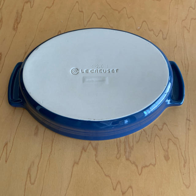 LE CREUSET(ルクルーゼ)のルクルーゼ オーバルディッシュ 24cm ブルー インテリア/住まい/日用品のキッチン/食器(食器)の商品写真