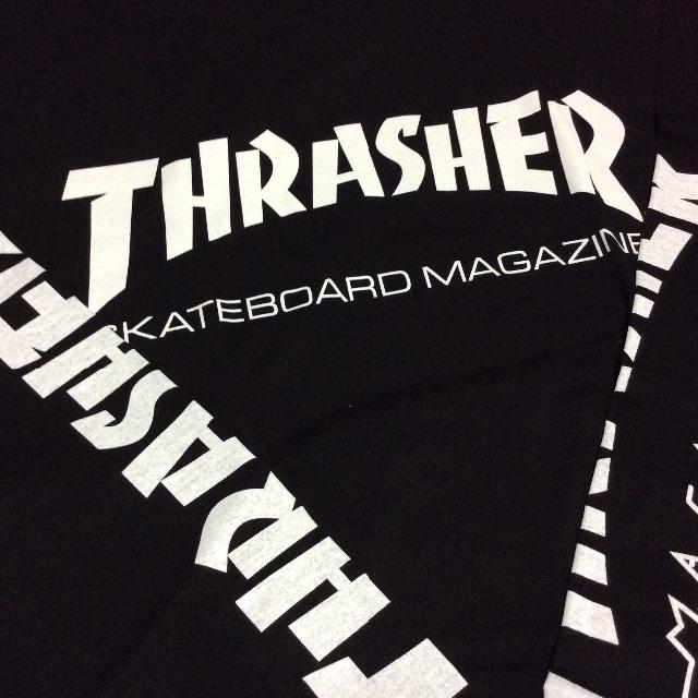 THRASHER(スラッシャー)のTHRASHER ロンTシャツブラック Lサイズ スラッシャー スケボー メンズのトップス(Tシャツ/カットソー(七分/長袖))の商品写真