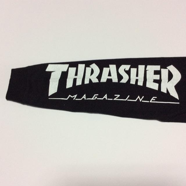 THRASHER(スラッシャー)のTHRASHER ロンTシャツブラック Lサイズ スラッシャー スケボー メンズのトップス(Tシャツ/カットソー(七分/長袖))の商品写真