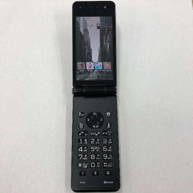 Panasonic(パナソニック)のdocomo P-01F ブラック スマホ/家電/カメラのスマートフォン/携帯電話(携帯電話本体)の商品写真