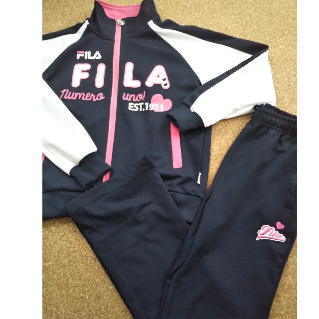 FILA FILA 150㎝ ジャージ上下セットの通販 by リーフ FILA ジャージ上下セットアップ 150