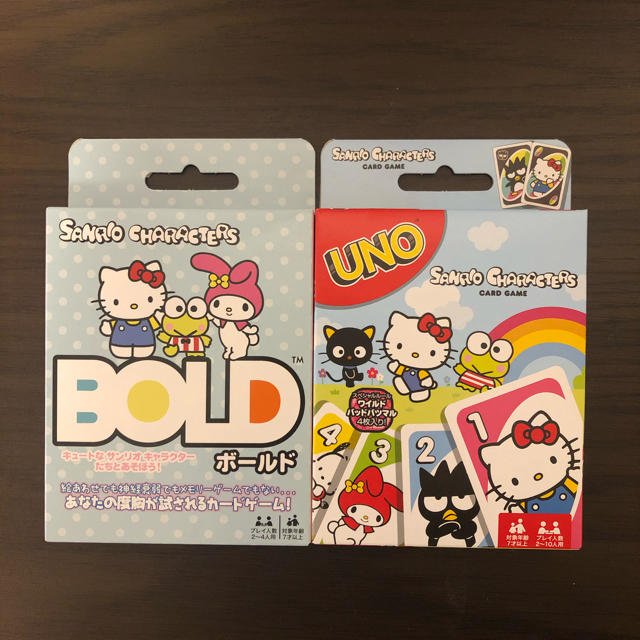 サンリオ(サンリオ)のUNO BOLD サンリオ2個セット エンタメ/ホビーのテーブルゲーム/ホビー(トランプ/UNO)の商品写真