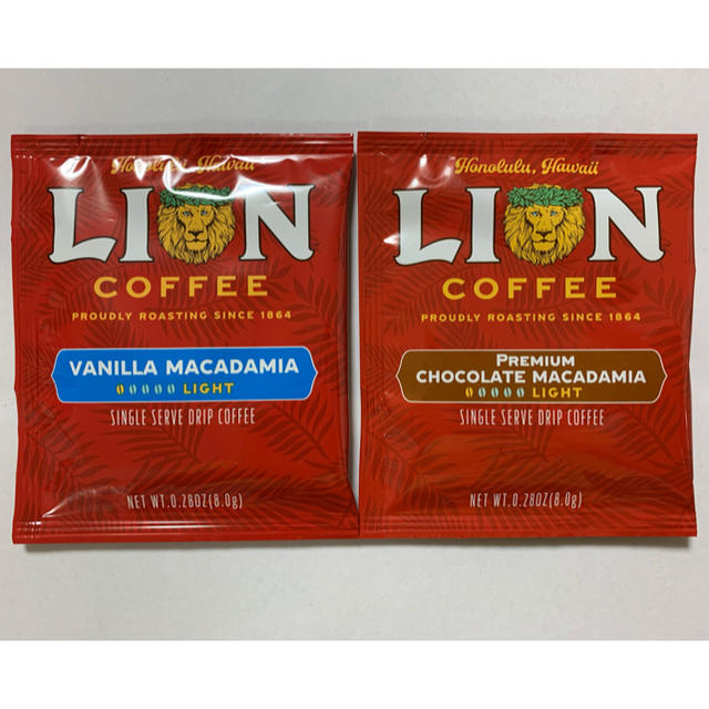 LION(ライオン)のライオンコーヒー　フレーバーコーヒー ドリップコーヒー 8g 2袋 食品/飲料/酒の飲料(コーヒー)の商品写真