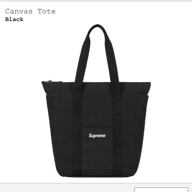 メンズSupreme Canvas Tote 黒