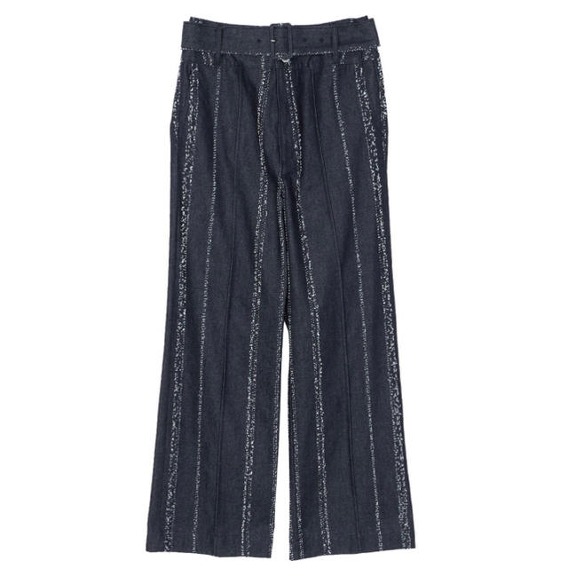 新品未使用タグ付き????NEEDLE STRIPE DENIM PANTS 2