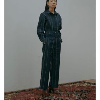 アメリヴィンテージ(Ameri VINTAGE)の新品未使用タグ付き🏷NEEDLE STRIPE DENIM PANTS(デニム/ジーンズ)