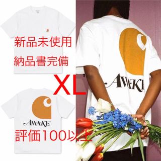 アウェイク(AWAKE)の新品未使用　AWAKE NY/CARHARTT WIP S/S Tee XL 白(Tシャツ/カットソー(半袖/袖なし))