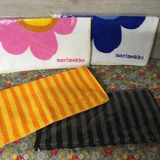 マリメッコ(marimekko)のマリメッコ２　ミニタオル４枚セット(タオル/バス用品)