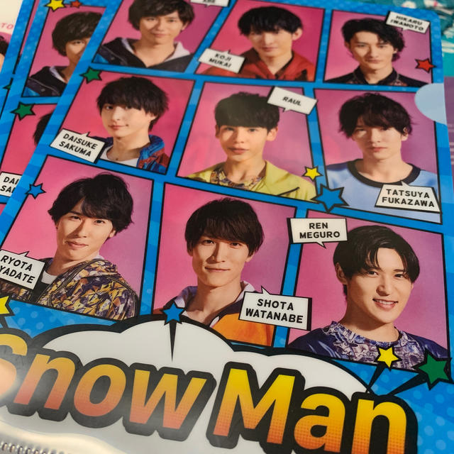 Snow Man　ミンティア　2019　クリアファイル　非売品ボード（販促用）