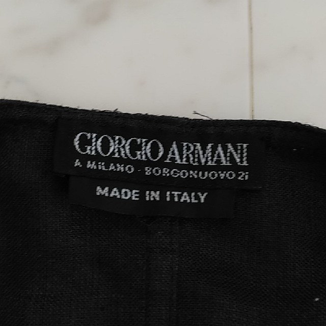 Giorgio Armani(ジョルジオアルマーニ)のGiorgio　ARMANI　リネンジャケット レディースのジャケット/アウター(ノーカラージャケット)の商品写真