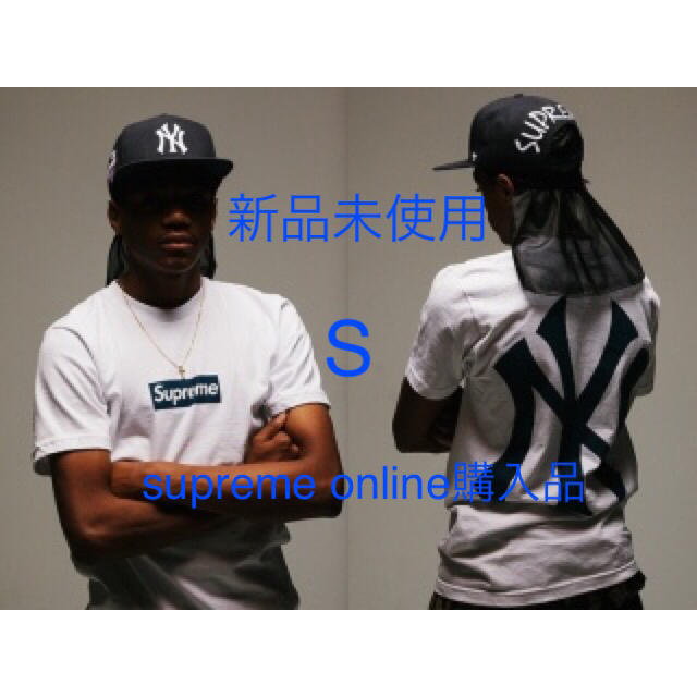 日本最大のブランド Supreme - 新品New York Yankees/Supreme Box Logo Tee Tシャツ/カットソー(半袖/袖なし)