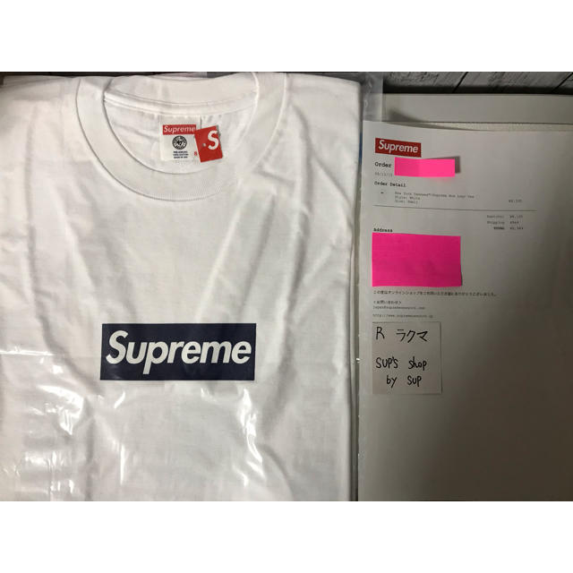 新品New York Yankees/Supreme Box Logo Tee