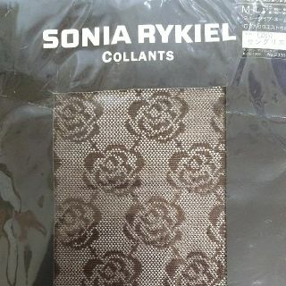 ソニアリキエル(SONIA RYKIEL)のSONIA RYKIELブラウン色ローズ柄網タイツ(タイツ/ストッキング)