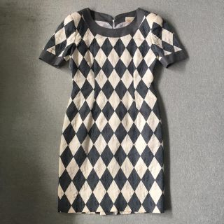 ギンザマギー(銀座マギー)の90s ginza maggy argyle pattern dress(ひざ丈ワンピース)