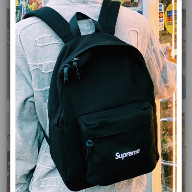 値下げしました！supreme canvas backpack リュック