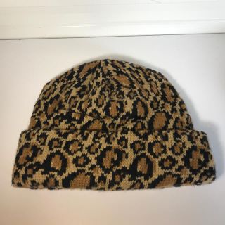 ニューヨークハット(NEW YORK HAT)の新品未使用　NEW YORK HAT ニューヨークハット　ヒョウ柄ニット帽(ニット帽/ビーニー)