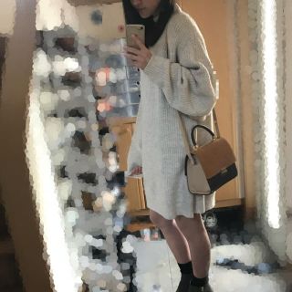 ザラ(ZARA)のZARA ニットワンピ(ひざ丈ワンピース)