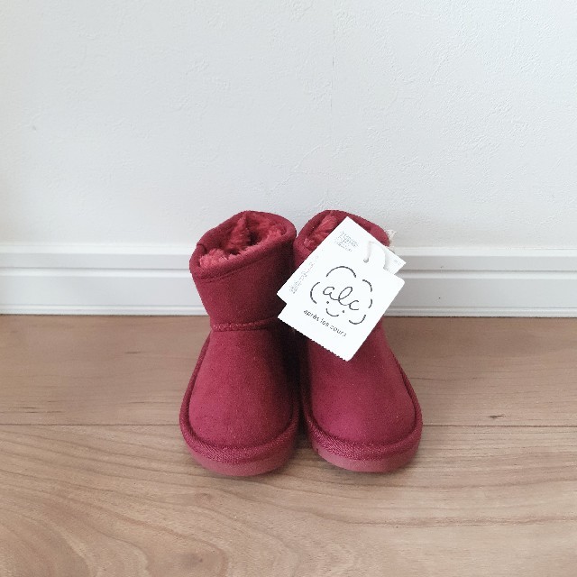 F.O.KIDS(エフオーキッズ)の[新品]　FOキッズ　ムートンブーツ　ピンク　13.0 キッズ/ベビー/マタニティのベビー靴/シューズ(~14cm)(ブーツ)の商品写真