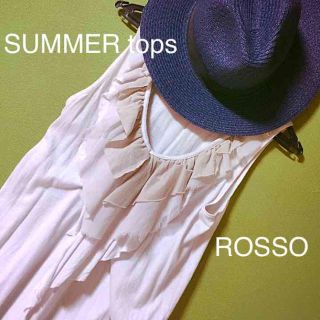 アーバンリサーチロッソ(URBAN RESEARCH ROSSO)のUR rosso フリルトップス♡(カットソー(半袖/袖なし))