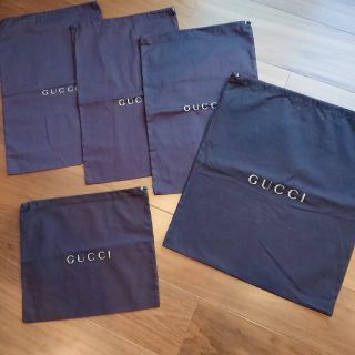 グッチ(Gucci)の5枚セット巾着布袋 GUCCI (日用品/生活雑貨)