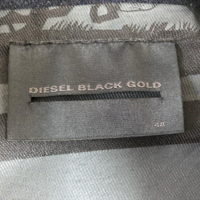 DIESEL(ディーゼル)の新品同様 DIESEL BLACK GOLD チェスターコート 48 L～XL メンズのジャケット/アウター(チェスターコート)の商品写真