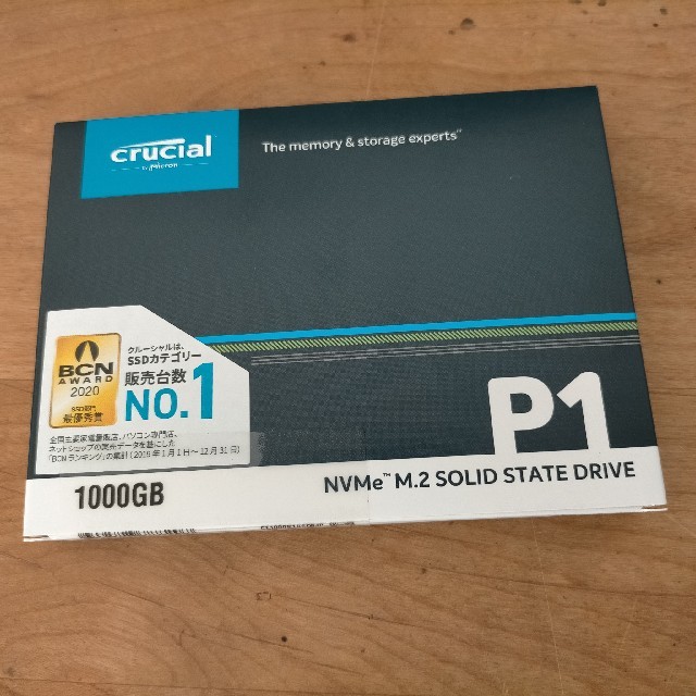 新品 Crucial NVMe M.2 CT1000P1SSD8JP