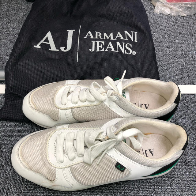 春夏秋冬おさんぽシリーズ E ARMANI JEANS スニーカー アルマーニ