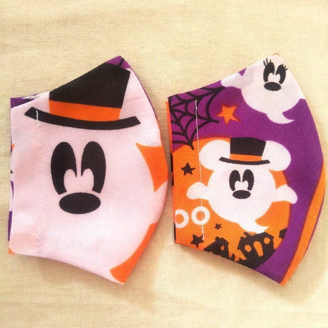 Disney(ディズニー)の子供用 2枚 ハンドメイド インナーマスク ディズニー ハロウィン ミッキー ハンドメイドのハンドメイド その他(その他)の商品写真