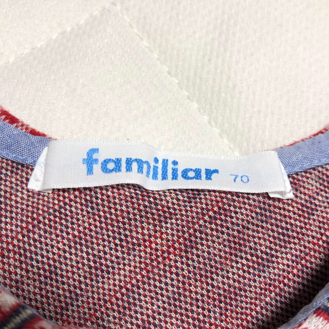 familiar(ファミリア)の500円★ファミリア 70 ロンパース キッズ/ベビー/マタニティのベビー服(~85cm)(ロンパース)の商品写真