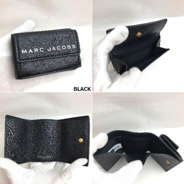 MARC JACOBS(マークジェイコブス)のりるちゃん様専用 マークジェイコブス ブラック 折財布 ミニウォレット 3つ折 レディースのファッション小物(財布)の商品写真