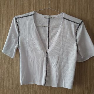 ザラ(ZARA)のはちこ様専用 ZARA Vネックショート丈 Tシャツ(Tシャツ(半袖/袖なし))