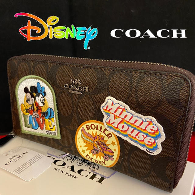 COACH(コーチ)のプレゼントにも❤️新品コーチ×ディズニー ミッキー&ミニー LOVE 長財布 レディースのファッション小物(財布)の商品写真