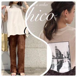 フーズフーチコ(who's who Chico)の新品¥6490【Chico】シアーワッシャーパンツ  ブラウン(カジュアルパンツ)