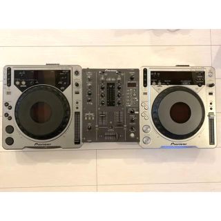 パイオニア(Pioneer)のPioneer CDJ-800、mk2、ミキサーDJM-400 3点フルセット(DJミキサー)