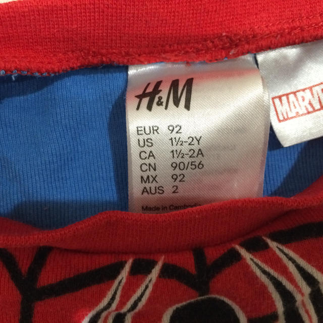 H&M(エイチアンドエム)の再値下げ！H&Mスパイダーマン キッズ/ベビー/マタニティのキッズ服男の子用(90cm~)(パジャマ)の商品写真