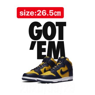 ナイキ(NIKE)のNIKE ダンク HIGH Maize and Blue(スニーカー)