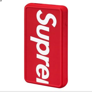 シュプリーム(Supreme)のsupreme mophie powerstation wireless 赤(バッテリー/充電器)