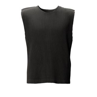 イッセイミヤケ(ISSEY MIYAKE)のissey miyake homme  plisse vest ベスト　カーキ(ベスト)