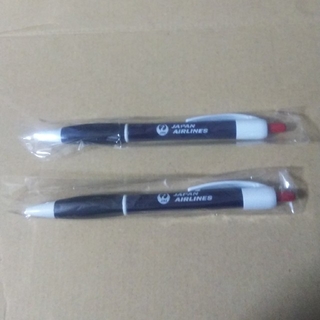 ジャル(ニホンコウクウ)(JAL(日本航空))の日本航空JAL ロゴ入ボールペン 2本セット クーポン消費用 新様式(ペン/マーカー)
