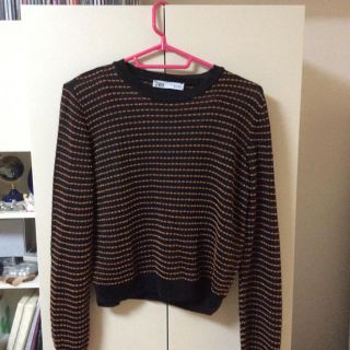 ザラ(ZARA)のかえで様専用 未使用　ZARA ラメシースルーニット(ニット/セーター)