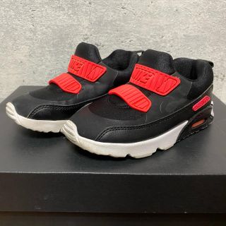 ナイキ(NIKE)のNIKE AIR MAX90 キッズ 16cm 黒ピンク (スニーカー)