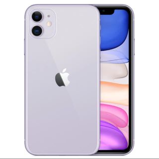 アイフォーン(iPhone)のおまけ付き iPhone11 本体 一括購入 64G パープル　SIMフリー(スマートフォン本体)