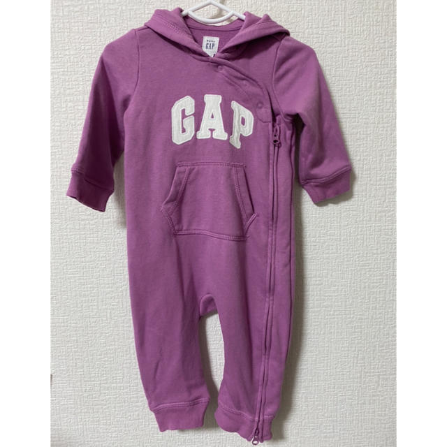 babyGAP(ベビーギャップ)のGAP フード付きロンパース  70 キッズ/ベビー/マタニティのベビー服(~85cm)(ロンパース)の商品写真