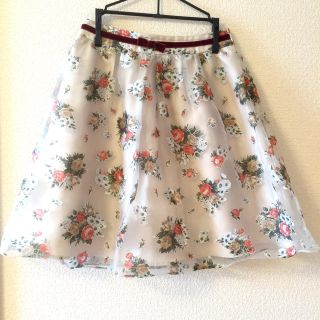 フェルゥ(Feroux)の美品♡Feroux 薔薇デザインスカート(ミニスカート)